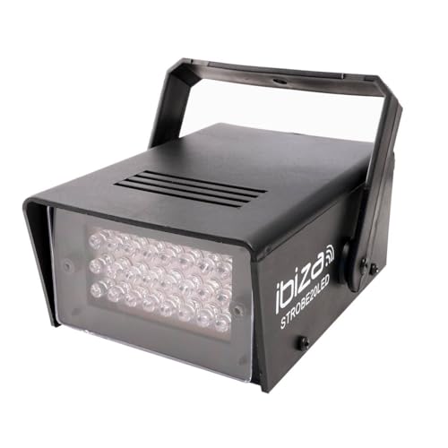 Ibiza STROBE20LED Stroboscope Noir