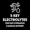 Pedialyte Sport Electrolyte Drink, Fast Hydration with 5 Key Electrolytes for Muscle Support Before, During, After Exercise, Lemon Lime, 1 Liter, Pack of 4