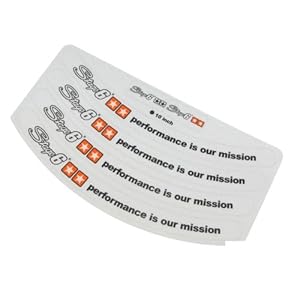 Autocollant Jante STAGE6 de 10 Pouces de Jante Blanc