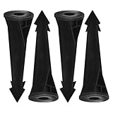 Yardenfun 4 Stück Schwere Erdspieße Npt Gewinde Robuste für Niederspannungs gartenleuchten Wetterfeste Lichtpfähle für Außenbereich Stabiler Stand für Landschaftsbeleuchtung