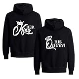【Hinweis】Der Kaufpreis bezieht sich auf ein Hoodies. Wenn Sie sich im Partnerlook kleiden möchten, bitten wir Sie jeweils EIN King 01Hoodies und EIN Queen 01 Hoodies zu erwerben.
