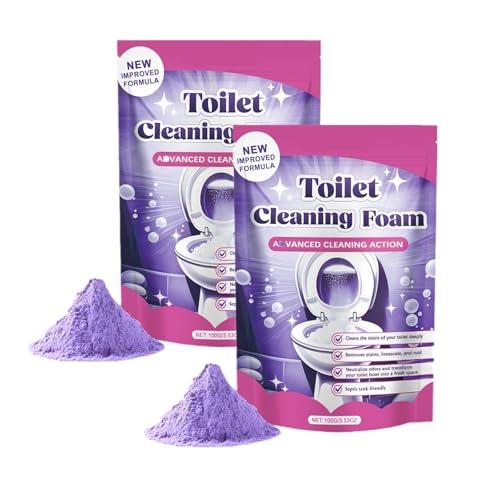 Espuma de limpieza de inodoro, limpiador de espuma de inodoro Insta-Action, limpiador de inodoro en polvo, limpiador de inodoro sin contacto, limpiador de inodoro con espuma