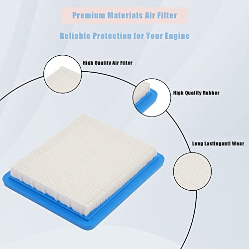 Jicheku 491588S Lawn Mower Air Filter Compatible With B&S 491588 493537 493537S 399959 Honda Gc135 Gcv135 Gc160 Gcv160 Gc190 Gcv190 Gx100 Jd Am116236 Lg491588Jd Lg491588S Pt15853 17211-Zl8-003 (5Pcs) #TOP3