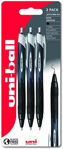 uni-ball Jetstream Sport SXN-150S Ballpoint Gel Pens. Premium 1.0mm Rollerball Tip. Smooth Writing Blue Uni Super Ink Dries Instantly. Does Not Smudge. Pack of 3