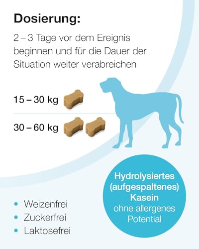 Vetoquinol Zylkene Chews 450 mg | Doppelpack | 2 x 14 Chews | Ergänzungsfuttermittel für Hunde | Kann dabei helfen Hunde in ungewohnten Situationen zu unterstützen