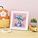 Gearock Diamond Art Kits with Wooden Frame, Easy DIY Beginners Big Gem Art Painting Kits for Cartoon Lovers Halloween Christmas Birthday Gifts, 7x7 Inch