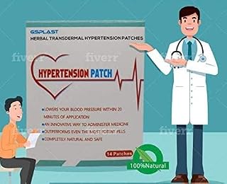 Natural Herbs Hypertension Patch, Lowering Blood Pressure Patch 14 Patches
