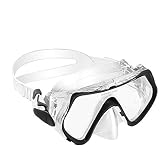 KOROSTRO Taucherbrille Kinder, Schnorchelbrille Schwimmbrille Kindertaucherbrillen Tauchmaske, Wasserdicht, Lecksicher, UV Schutz, Verstellbares Silikonband, Geeignet für 4-10 Jahre - Schwarz