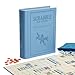 WS Game Company Scrabble for Juniors Vintage Bookshelf Edition: Linen Fabric-Wrapped Book Case — Educational Scrabble Jr. Board Game for Kids and Families (2-4 Players, Ages 5+)