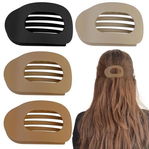 Barrettes cheveux anti-glisse lot de 4 pinces plates pour stopper les mèches rebelles
