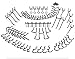 Extra Thick Black 1/4'' Pegboard Hooks for Hanging Tools, Set of 70 Pieces 1/4'' Black Peg Board Accessories Peg Hooks, Peg Board Attachments for Tools Organization