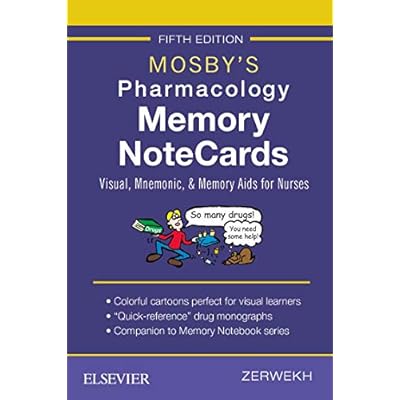 Mosby's Pharmacology Memory NoteCards