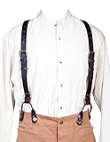 Scully 540765 Leather Suspenders Brown ONE