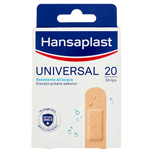 Hansaplast Universal Pflaster, wasserfest, hohe Haftkraft, 2 Packungen mit 20 Stück – Ansicht 1