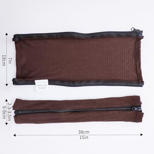 Image of FORCHEER Office Chair Armrest Cover Stretchable Water Resistant Spandex Stretch Jacquard Computer Office Chair Arm Pad Covers Chair Slipcover for Desk Chairs Arm 2P-Dark Grey