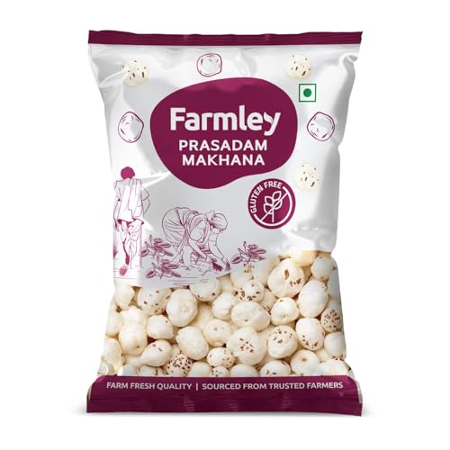 Image of Farmley Prasadam Makhana, 250 g, Fit for Fasting | Foxnuts, Lotus Puffs | Rich in Calcium, Maintains Weight, Healthy Snacks