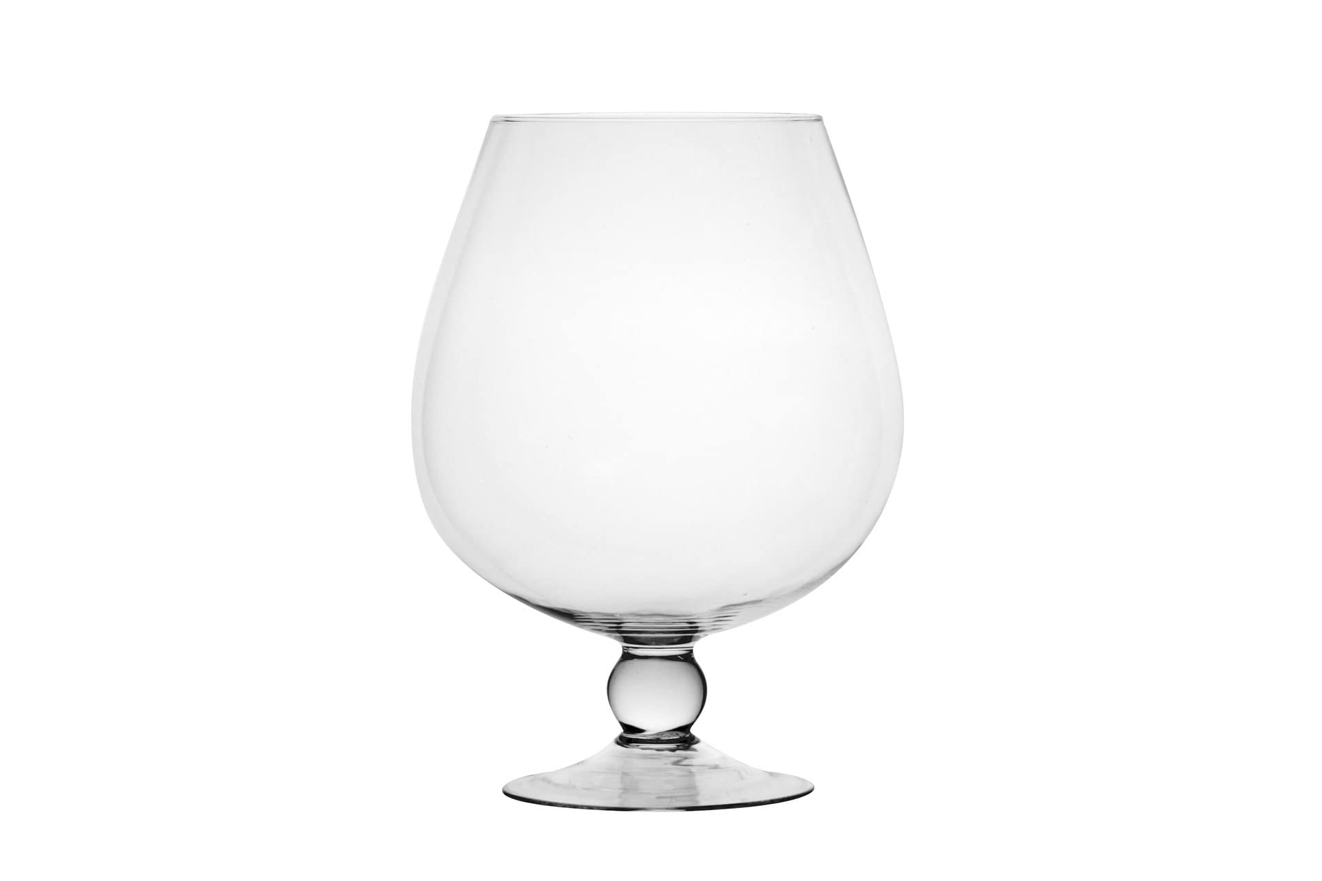 SWEET HOME Coppa grande Cognac in vetro trasparente per confettata caramellata cod.VA00781LU cm 36,5h diam.27,5 by Varotto & Co.