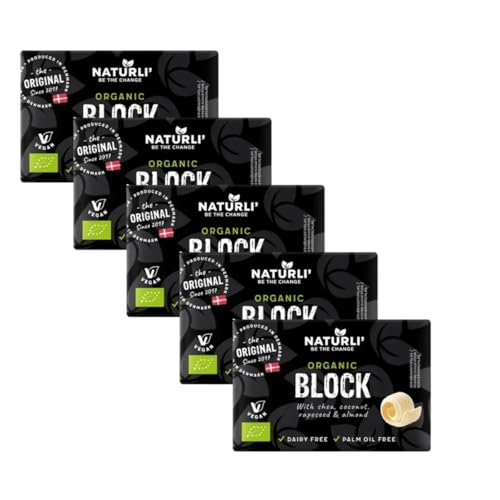 VeganBox – 5x Vegan Butter Blocks | Plant-Based & Dairy-Free Baking Butter Alternative | GMO-Free | 5 × 200g