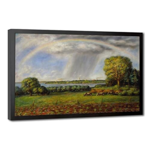 Peinture murale Sunrise Over Kansas John Steuart Curry, toile haut de gamme