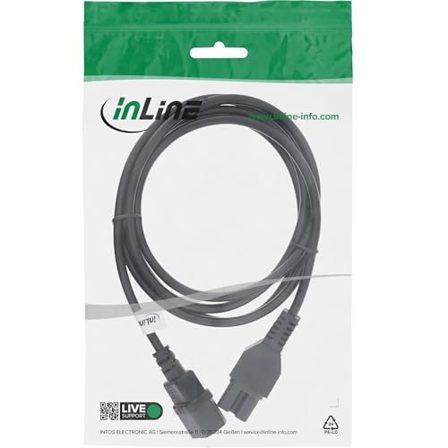 Câble C14 vers C15 InLine de 5m noir pour alimentation électrique de serveur - 2