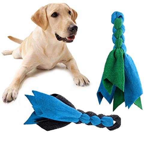 Brinquedo para cães - Brinquedo para cães - 2 peças de corda de mastigar para cães de tecelagem com