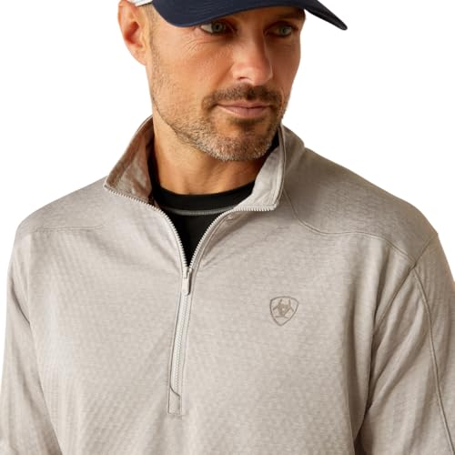 Ariat Mens Hex Silver Sconce 1/2 Zip Pull Over4