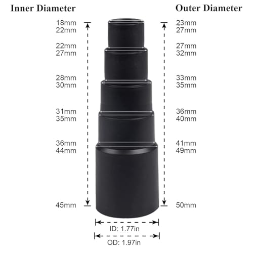 ANBOO Acessórios de vácuo universais para acessórios de aspirador de pó, acessórios de vácuo de 3,8