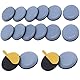 16 Stücke Teflongleiter Selbstklebend, Ø 25 mm Möbelgleiter Teflon, Blau Runde Stuhlgleiter Bodenschutz Set, Effektiver Schutz Ihrer Möbel Stühle Böden
