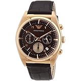 [エンポリオアルマーニ] ブラウン ピンクゴールド AR0371 メンズ 腕時計 クロノグラフ カレンダー アナログ クオーツ [並行輸入品]
