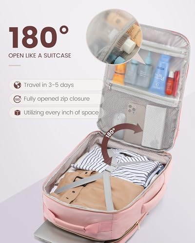 Image of LOVEVOOK 50L Travel Backpack Flight Approved Carry on Backpack,3 Packing Cubes,Waterproof Personal Item Travel Bag,TSA Carry on Luggage Suitcase Travel Essentials,Gifts for Women & Men,fits 18 inch Laptop