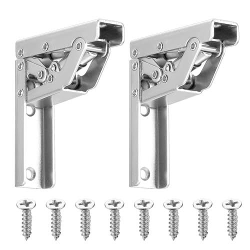 Regio Soporte de Bisagra, 2 Pcs Bisagras Plegables 90 Grados/180 Grados, Soporte de Mesa oculto, Bisagra del Armario, Bisagra Plegable, Bisagra de Montaje para Accesorios de Muebles