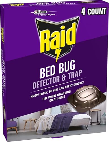Image of Raid Bed Bug Detector and Trap, for Indoor Use, 4 Count (Pack of 9)