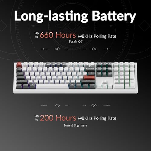 Image of Keychron Q6 Ultra 8K Polling Rate Aluminum Wireless Mechanical Keyboard, 2.4 GHz /Bluetooth /Wired Full-Size Custom RGB, Hot-Swappable Silk POM Banana Switch for Mac Windows Linux -