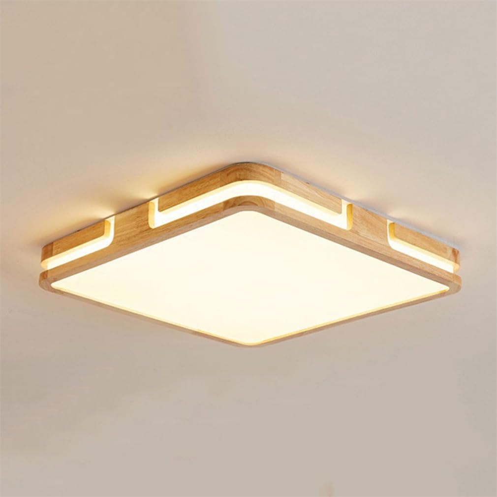 Lampa sufitowa LED kwadratowa płaska lampa trójkolorowa wpuszczana lampa sufitowa z akrylowym kloszem do oświetlenia sypialni/kuchni/jadalni, dekoracji.