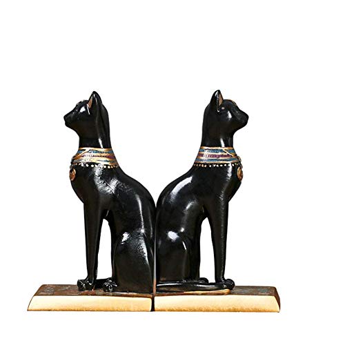 ZHENAO Crafts Statue de Chat Égyptien, Cat Déesse Sculpture Déesse Bast Cat Cat Pharaon Figurine...