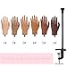 Nail Pratice Training Hand for Acrylic Nails with Stand Bracket,Soft Silicone Maniquin Hand, Flexible Bendable Nail Practice Fake Hand for Nails Art Practice Tool