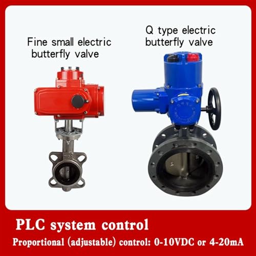 Vanne papillon électrique pour circuit d'eau industrielle DN65 D971X commande 220V