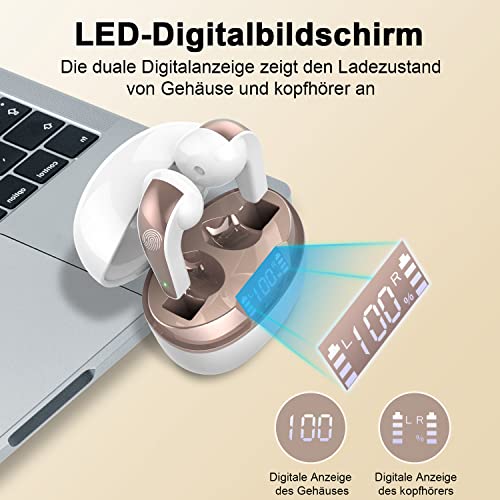 2023 Bluetooth Kopfhörer Kabellos, in Ear Kopfhörer Bluetooth 5.3 mit HD Mikrofon, 40H HiFi Stereo Noise Cancelling… - Image 5