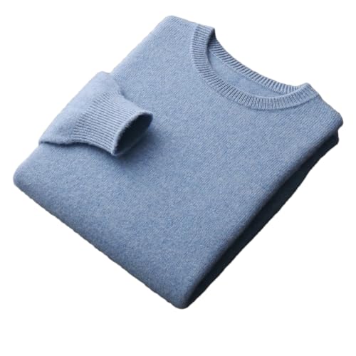 Men's Fall Winter Basic O-Neck Thick Warm Pullover Business Casual Luxury Soft Jumpers