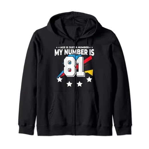 Age Is Just Number - Deportes 81 años de edad, divertido cumpleaños 81 Sudadera con Capucha
