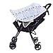 Soapow Housse pare-soleil pour poussette - Protection contre les UV - Pour garder le siège de voiture au frais - Accessoire universel pour poussette de bébé (blanc)