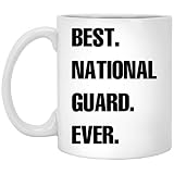 Funny Best National Guard Ever Christmas 2026 Gifts White Coffee Mug 11oz