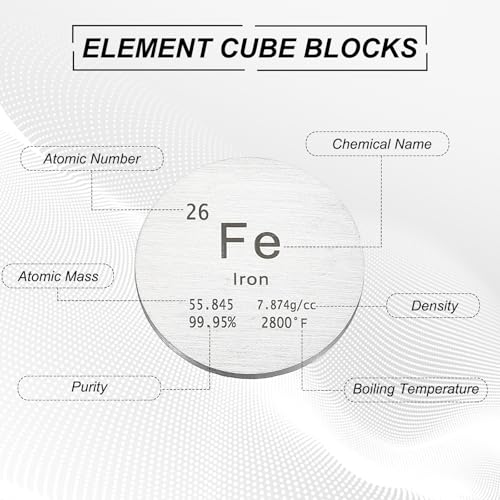 Cercles feuilles plaques en fer PATIKIL 1 inch pour cours de chimie - 4