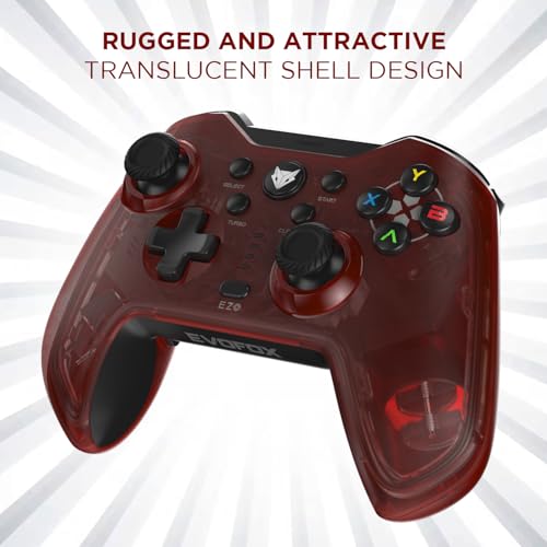 EvoFox Elite X Wireless Gaming Controller for PC with 2 Programmable Macro Back Buttons, Adjustable Dual Vibration Motors,Turbo Mode,Analog... - Image 5