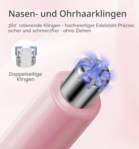 Nasenhaarschneider Augenbrauentrimmer,TOUCHBeauty Professionelles wasserfestes Nasenhaartrimmer...