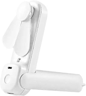 YANGLOU -Ventilateur de refroidisseur d'air, Ventilateur portable pliable, vent fort Mini ventilateur de ventilateur de poche rechargeable USB pour femmes, ventilateurs de poche personnels 2 vitesses-