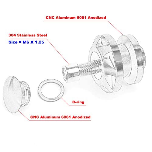 Motorcycle 6Mm Swingarm Spools Slider Stand Fits For Yamaha Yzf R3 R25 R6 R1 R7 Yzfr3 Yzfr1 Yzfr6 Yzfr7 Accessories (Gold) #TOP3