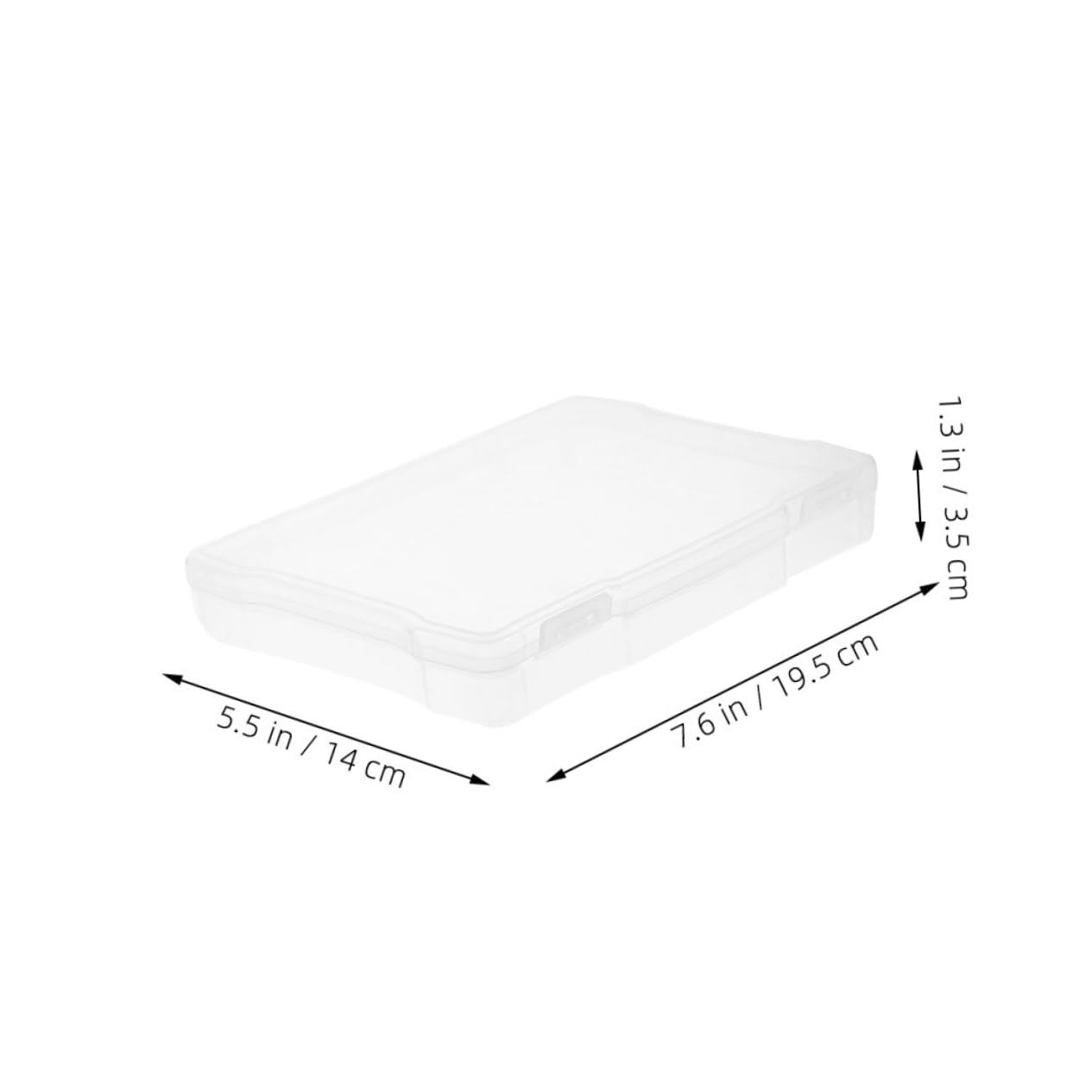 ARTIBETTER Multi-function 5x7 Photo Box Plastic Craft Storage Boxes with Lids Photo Organizer Case for Home