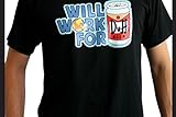 Zielgruppe: Herren. SIMPSONS - T-Shirt Men Black Duff (M) : TShirt , ML