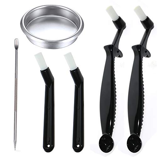 coffee brush,Coffee Grinder Cleaning Brush,Coffee Machine Cleaning Brush, coffee accessories,Coffee Cleaning Tool for Espresso Machine Group Head-6PCS